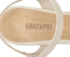 Sandália Maxi Tachas Salto Bloco Branca