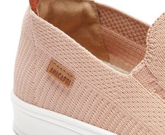 Tênis Slip On Knit Riscado Rosa