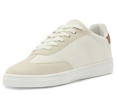 Tênis Pontilhado Lateral Branco e Marrom
