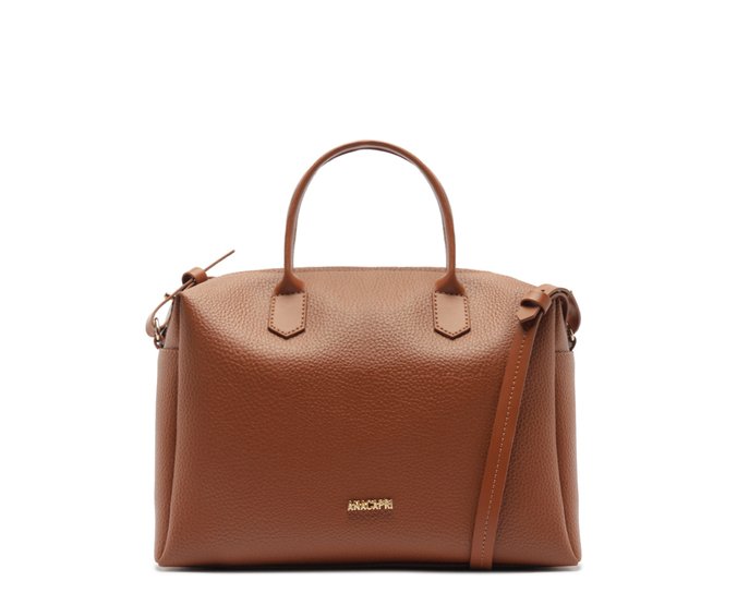 Bolsa Tote Média Arredondada Marrom