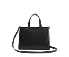 Bolsa Tote Média Bolso Frontal Barbicacho Preta