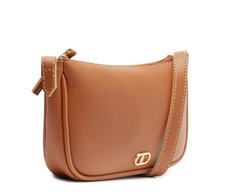 Bolsa Tiracolo Pequena Cápsula Mono Marrom