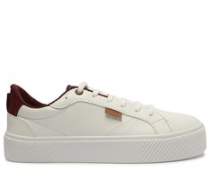 Tênis Sola Alta Lili Branco E Roxo