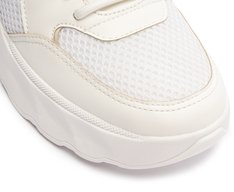 Tênis Chunky Branco Detalhe Bege