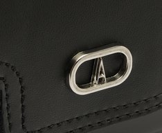 Bolsa Tiracolo Média Pedraria Preta