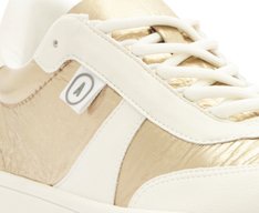 Tênis Recortes Nylon Prata