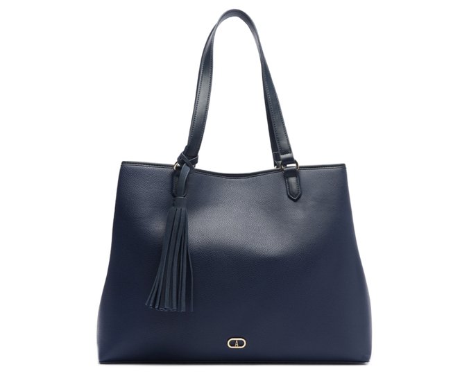 Bolsa Shopping Grande Tassel Azul