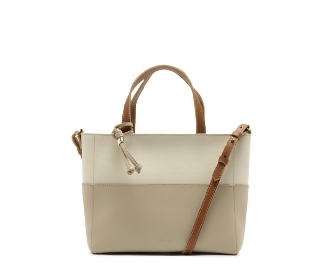 Bolsa Tote Média Casual Bege