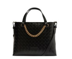 Bolsa Tote Média Corrente Preta
