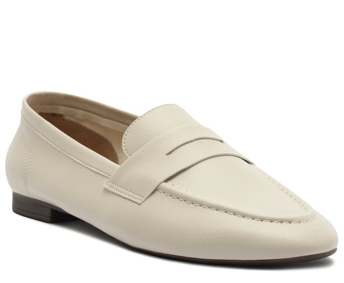 Mocassim Clássico Pala Branco Off