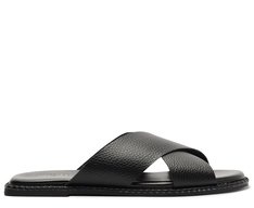 Rasteira Tiras Cruzadas Comfy Preta