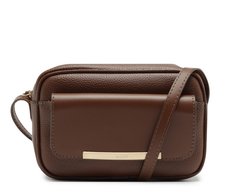 Bolsa Tiracolo Média Com Bolso Valentina Marrom