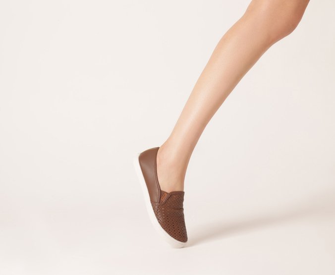 Tênis Slip On Ana Marrom Cinnamon
