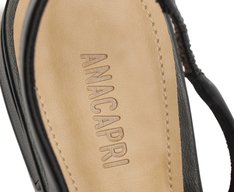 Sapatilha Slingback Peep Toe Preta