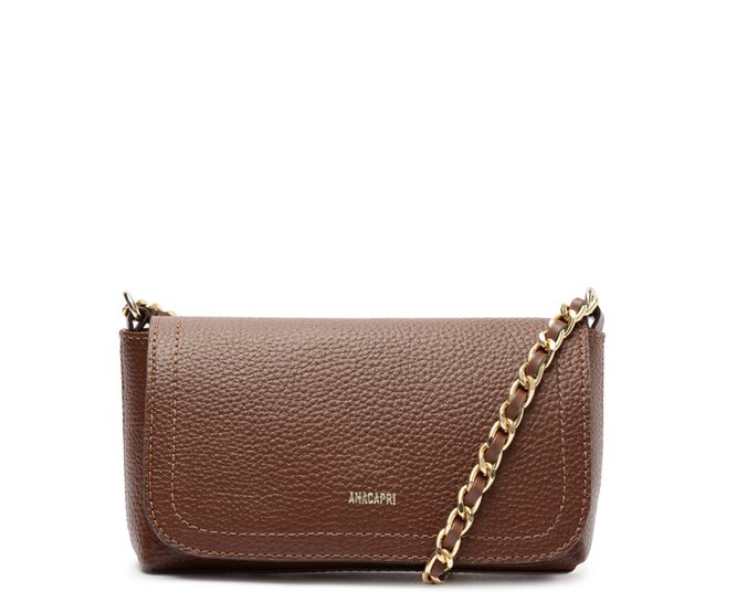Bolsa Tiracolo Pequena Casual Marrom