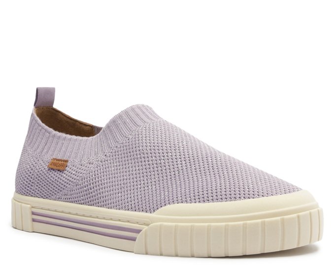 Tênis Slip On Knit Alê Brilhos Lilás