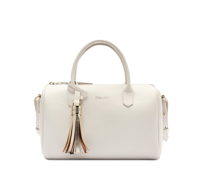 Bolsa Tote Média Arredondada Branca