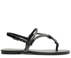 Sandália Slim Glam Manta Preta