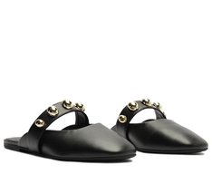 Mule Maxi Tachas Preta