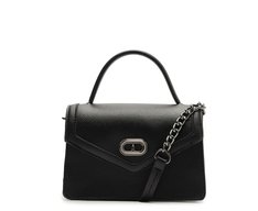 Bolsa Tiracolo Pequena Estruturada Party Preta