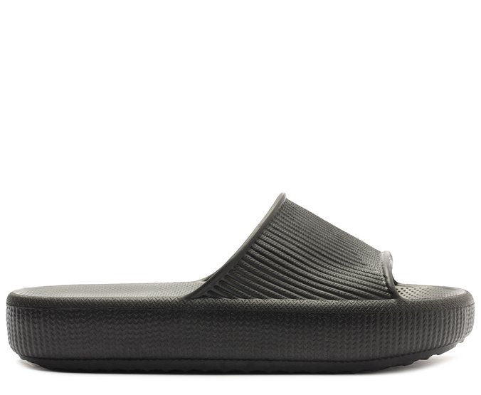 Chinelo Nuvem Texturizado Injetado Preto | Anacapri
