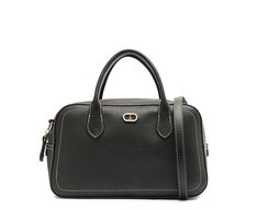 Bolsa Tote Média Costura Preta