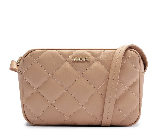 Bolsa Tiracolo Média Metalassê Triangular Rosa