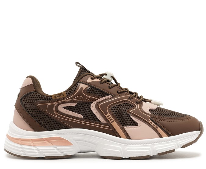 Tênis Robusto Sporty Marrom e Rosa | Anacapri