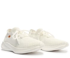 Tênis Branco Knit Texturas