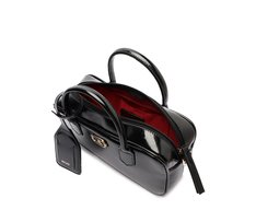 Bolsa Tote Média Bag Charm Tag Preta