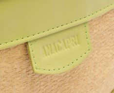 Bolsa Tiracolo Média Raffia Com Lenço Verde