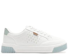 Tênis Sola Vulcanizada Urban Furinhos Branco e Azul
