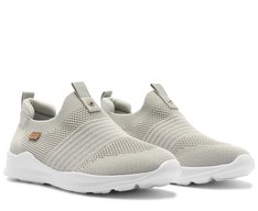 Tênis Slip On Streech Jogging Knit Cinza