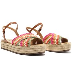 Sandália Plataforma Multicolorida Tressê