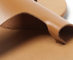 Rasteira Marrom Couro Geométrica