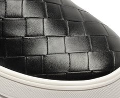 Tênis Slip On Sola Alta Texturas Preto