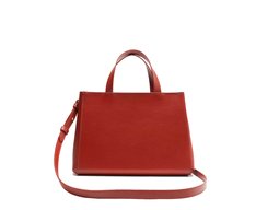 Bolsa Tote Média Bolso Envelope Vermelha