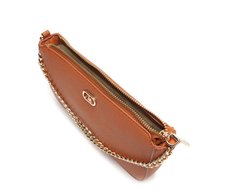 Bolsa Tiracolo Pequena Corrente Marrom