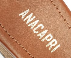Sandália Entrelaçada Salto Bloco Marrom Caramelo