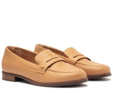 Mocassim Com Pala Aplicação A Bege