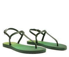Sandália Slim Verde Estampa Guaraná
