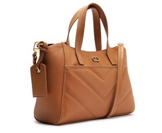 Bolsa Tote Grande Matelassê Zig Marrom