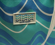 Bolsa Shopping Grande Ondas Sundown Azul