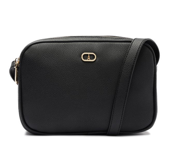 Bolsa Tiracolo Média Atemporal Preta