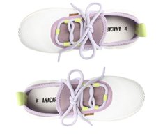 Tênis Branco e Lilás Jenny Chunky