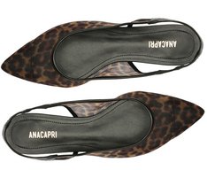 Sapatilha Slingback Telinha Animal Print