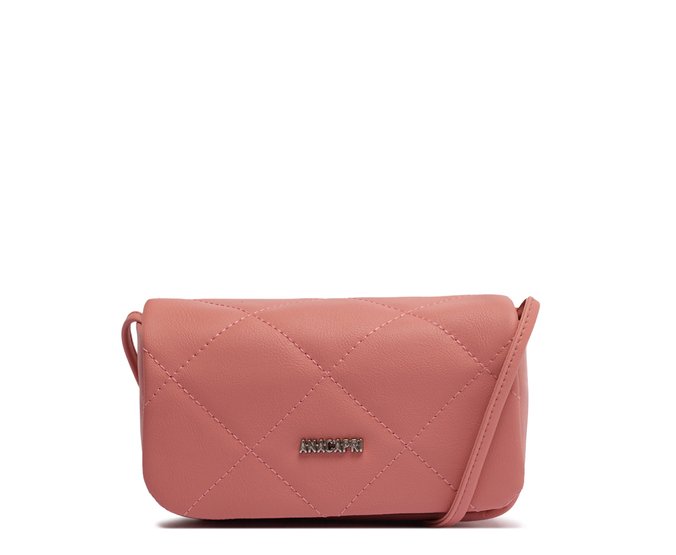 Bolsa Tiracolo Pequena Matelassê Essencial Rosa