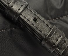 Bolsa Tiracolo Média Puffer Preta