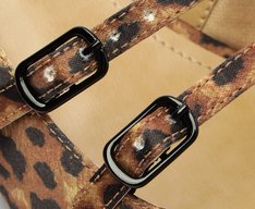 Sapatilha Boneca Slingback Verniz Milena Animal Print