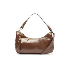 Bolsa Tiracolo Média Pingente Marrom